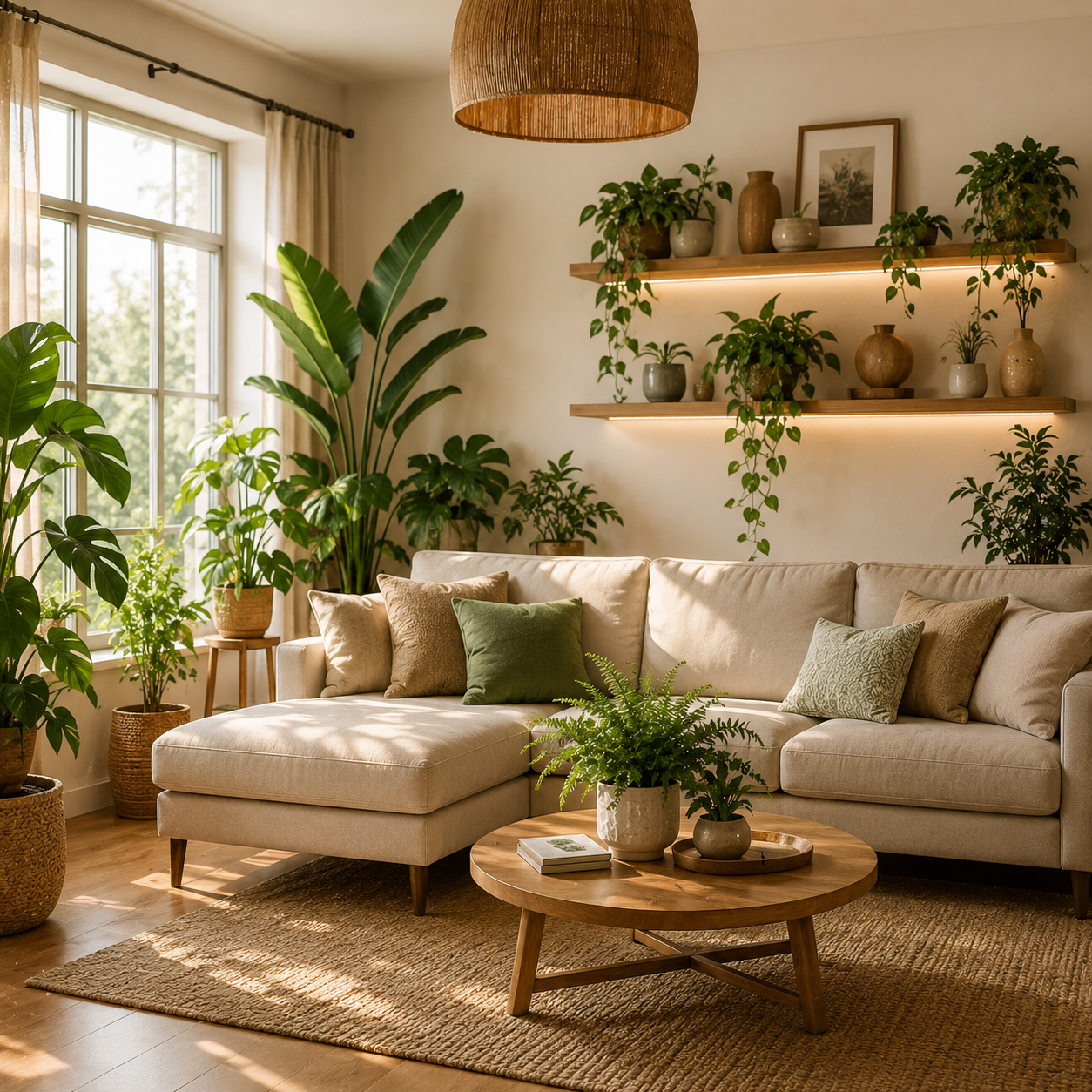 Add green and indoor plants
