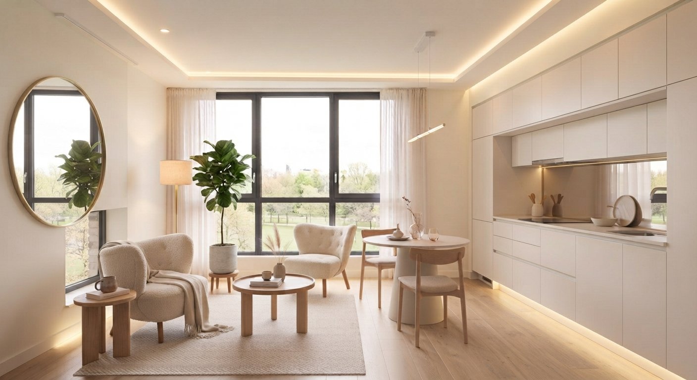Use Right Lighting to Make the Apartment Look Bigger