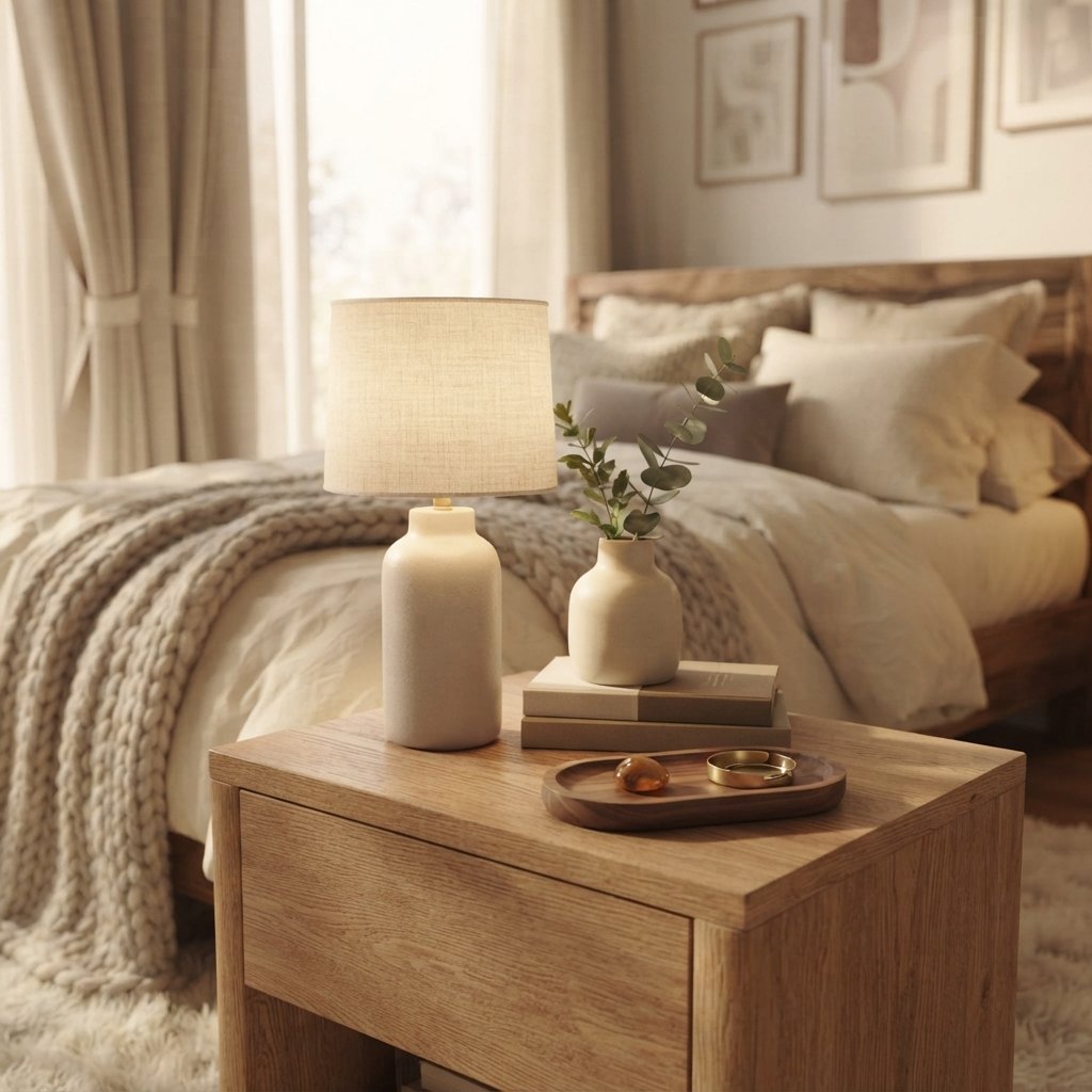 Create a Calm Bedside Table