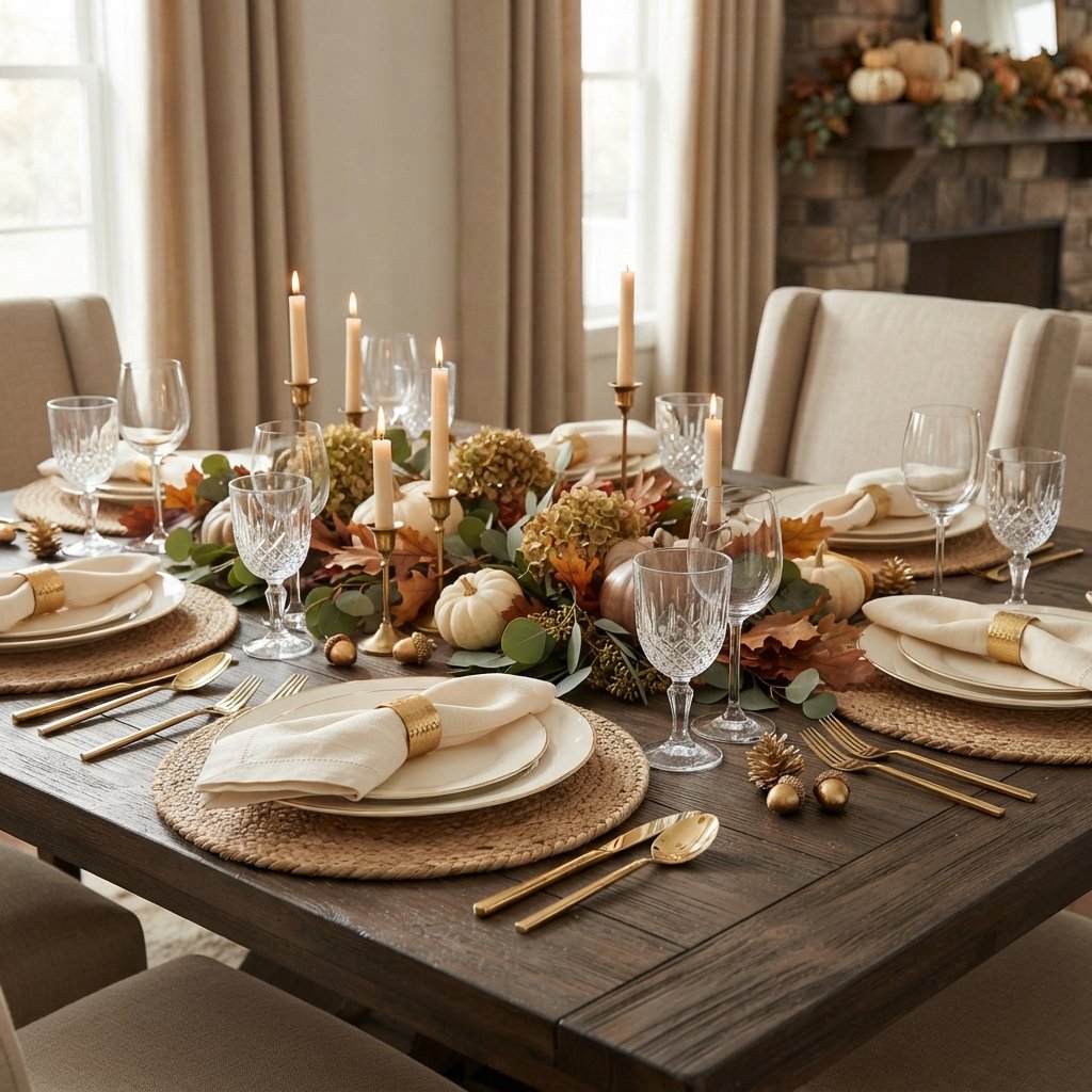 Use Gold or Metallic Accents