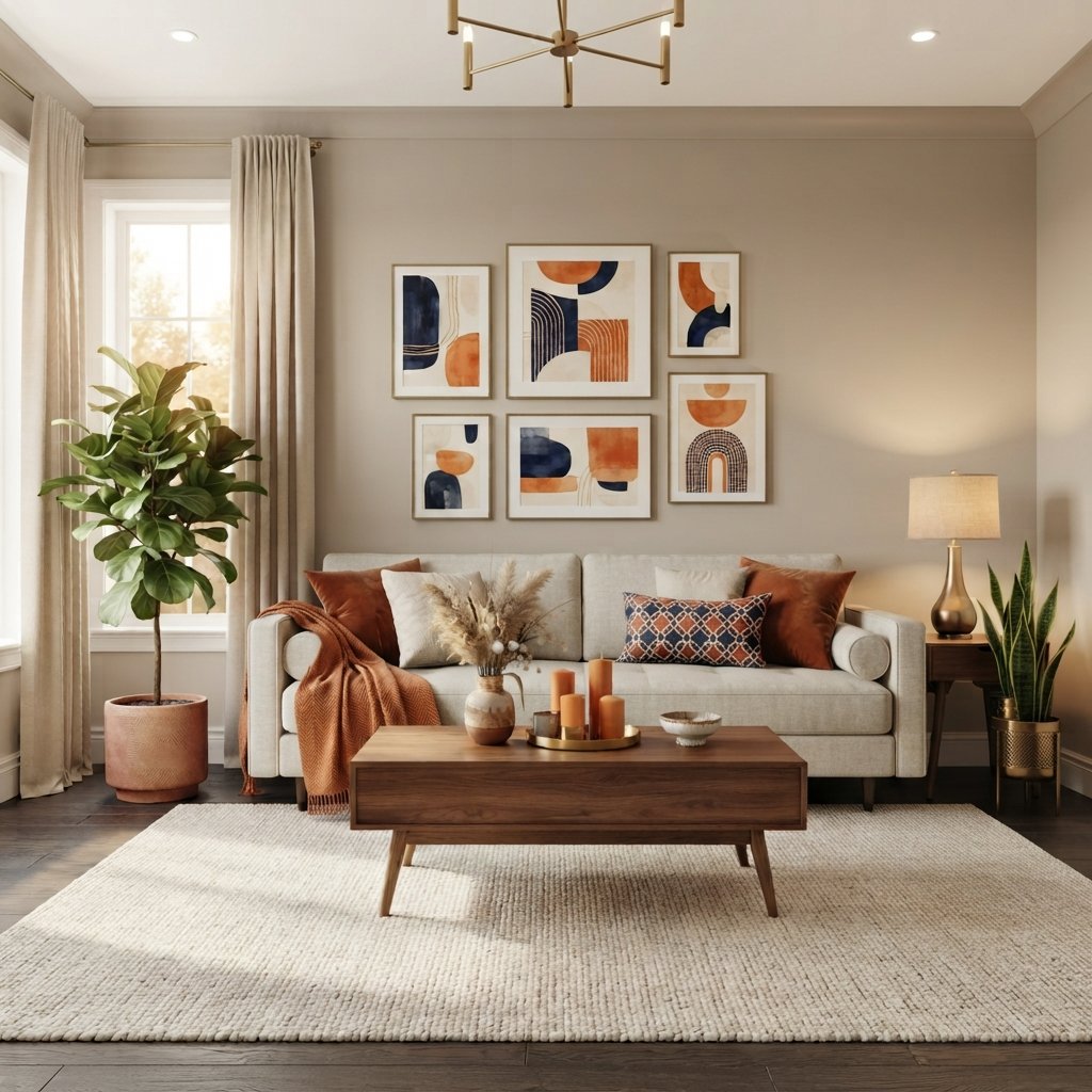 Use Navy and Orange Artwork