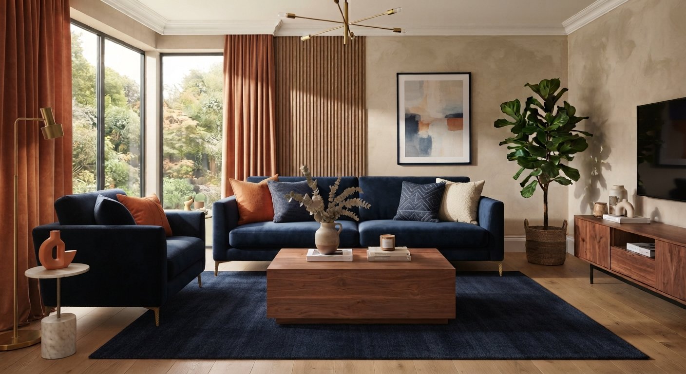 Decorate With Orange Curtains