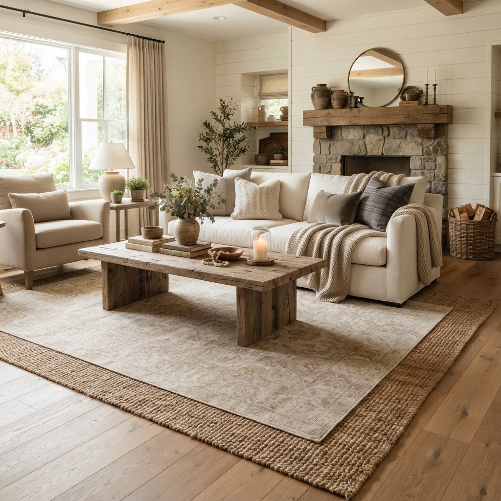Layered Area Rugs