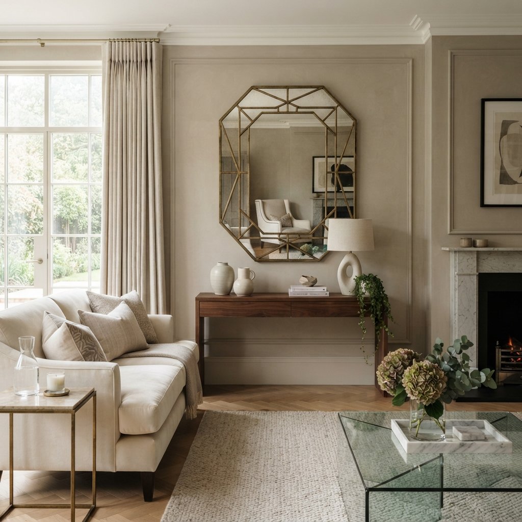 Add a Large Decorative Mirror