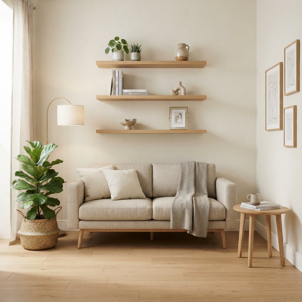 Try Wall-Mounted Shelves