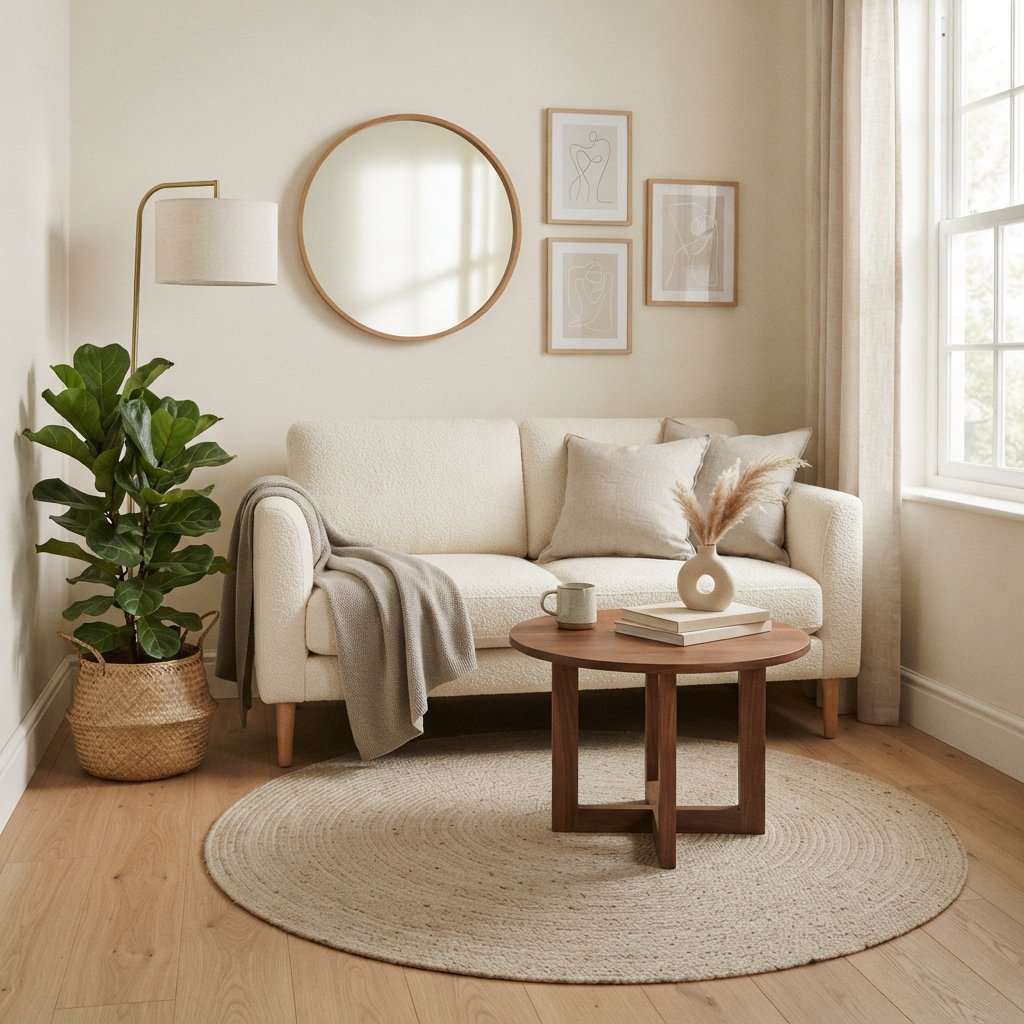 Use a Small Round Coffee Table