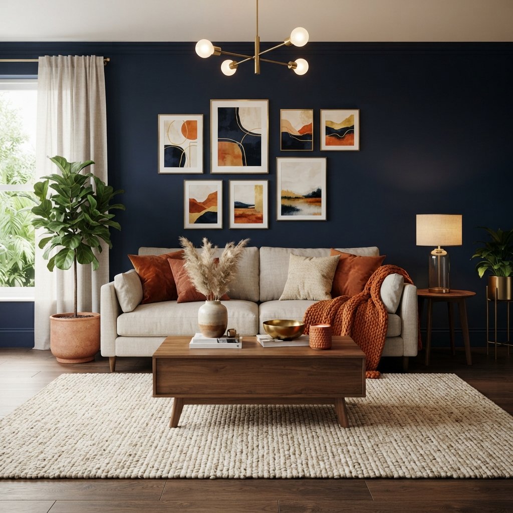 Try Navy Blue Walls