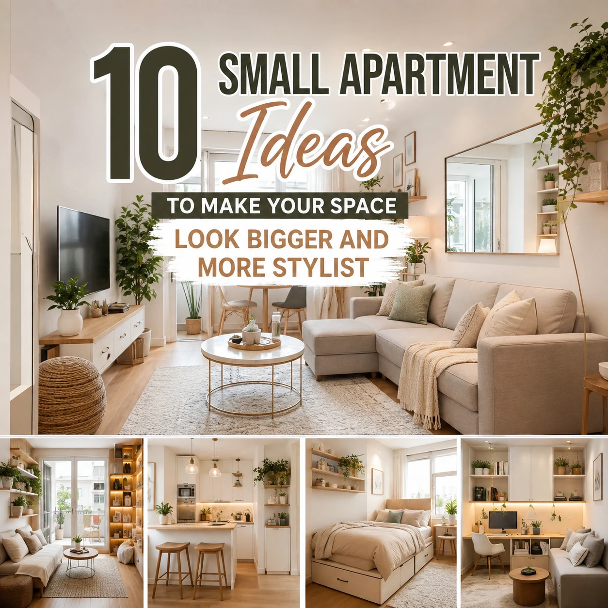 10 Small Apartment ideas to make your space look bigger and more stylist