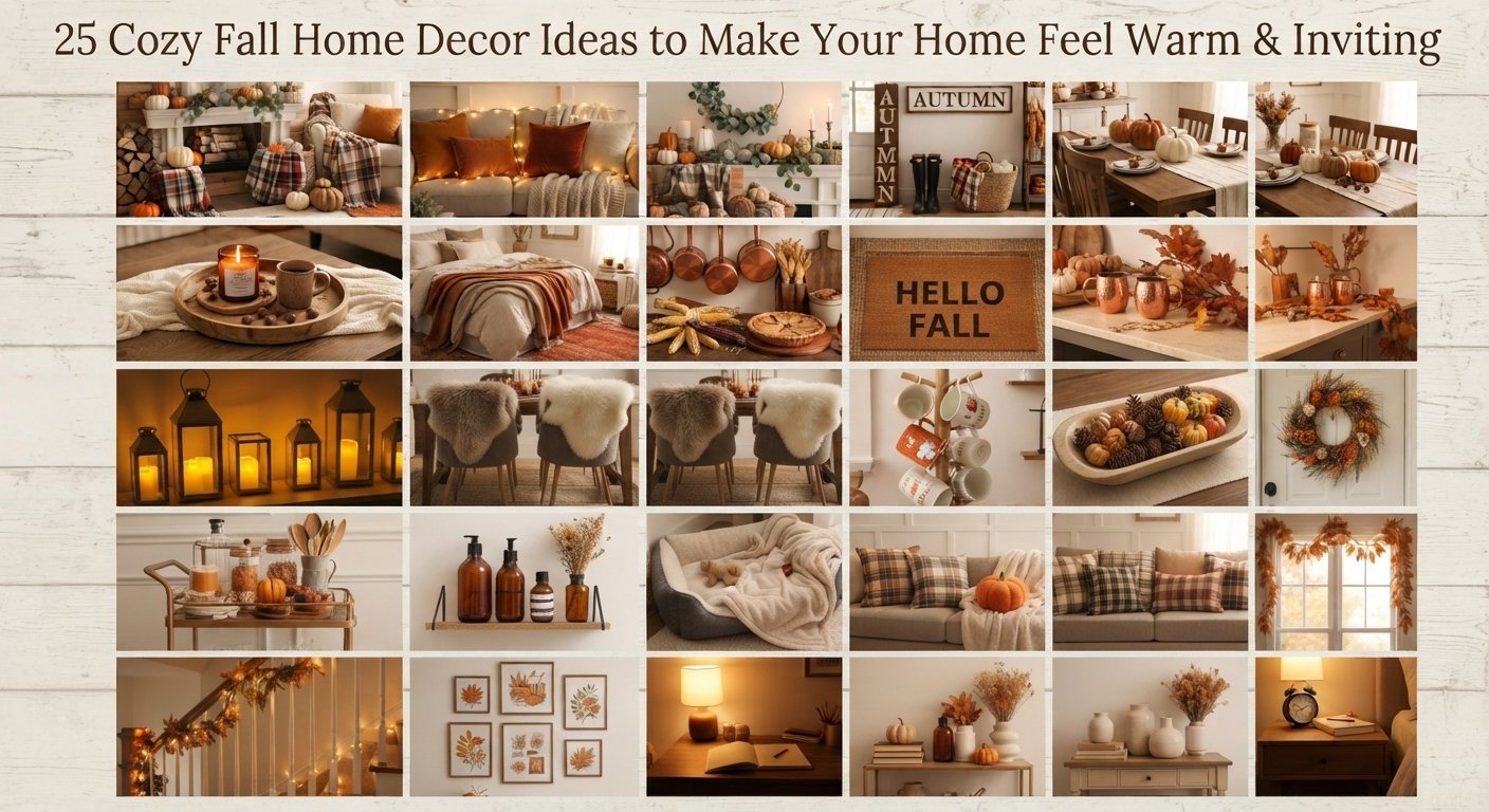 25 Cozy Fall Home Decor Ideas to Make Your Home Feel Warm & Inviting