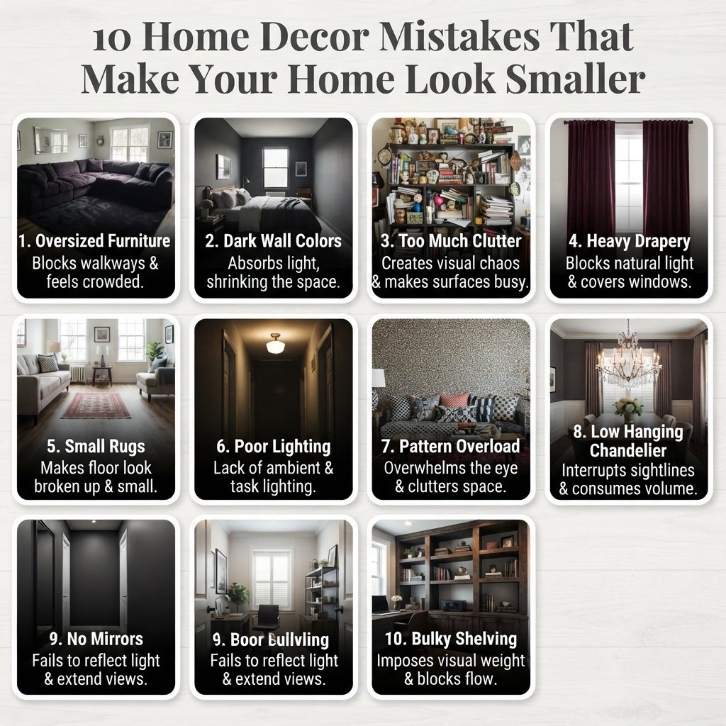 Title:10 Home Decor Mistakes That Make Your Home Look Smaller